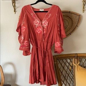 COPY - Umgee /// Coral embroidered dress